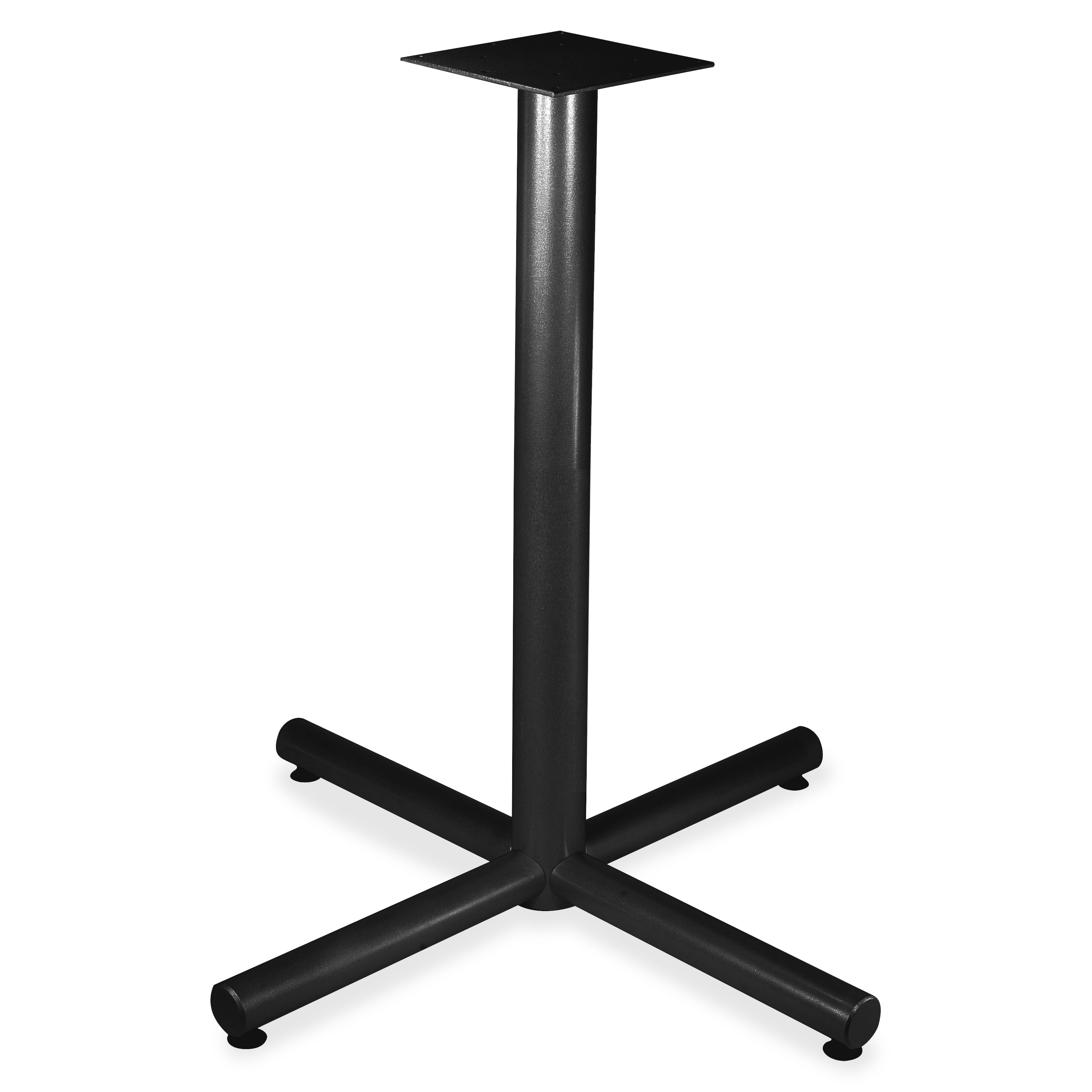 Lorell Hospitality 36" Bistro-Height Tabletop X-leg Base - Black X-shaped Base - 40.75" Height x 32" Width - Assembly Required - 1 Each