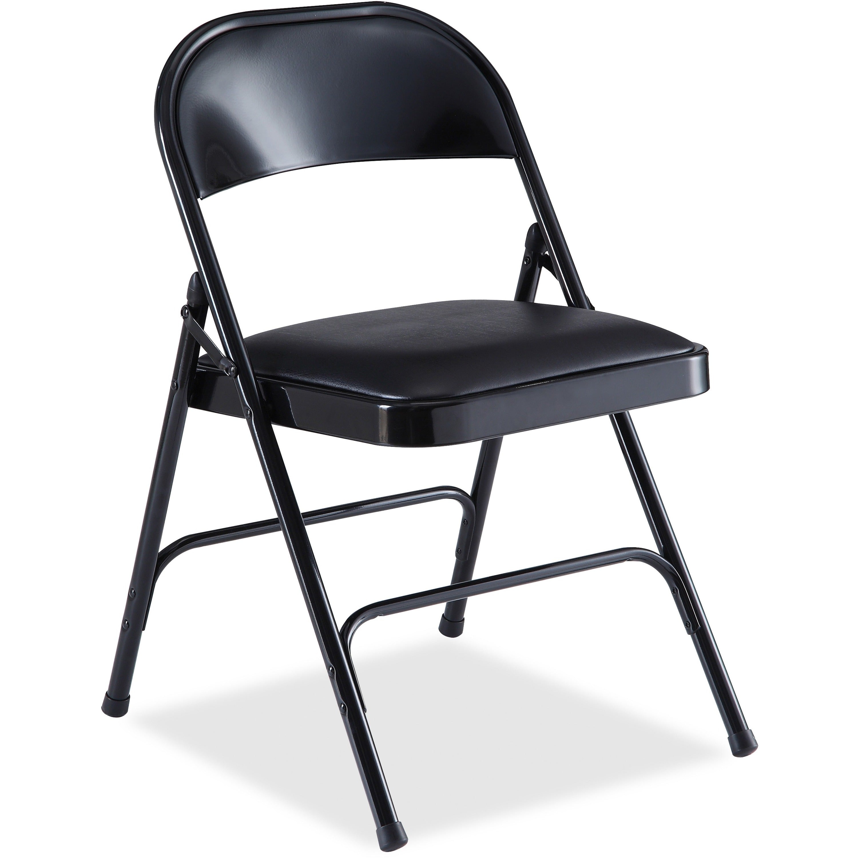 lorell-padded-seat-folding-chairs-vinyl-seat-powder-coated-steel-frame-4-carton_llr62526 - 1