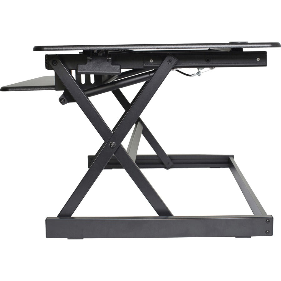 Lorell Deluxe Adjustable Desk Riser - 20" Height x 38" Width x 24" Depth - Desktop - Black
