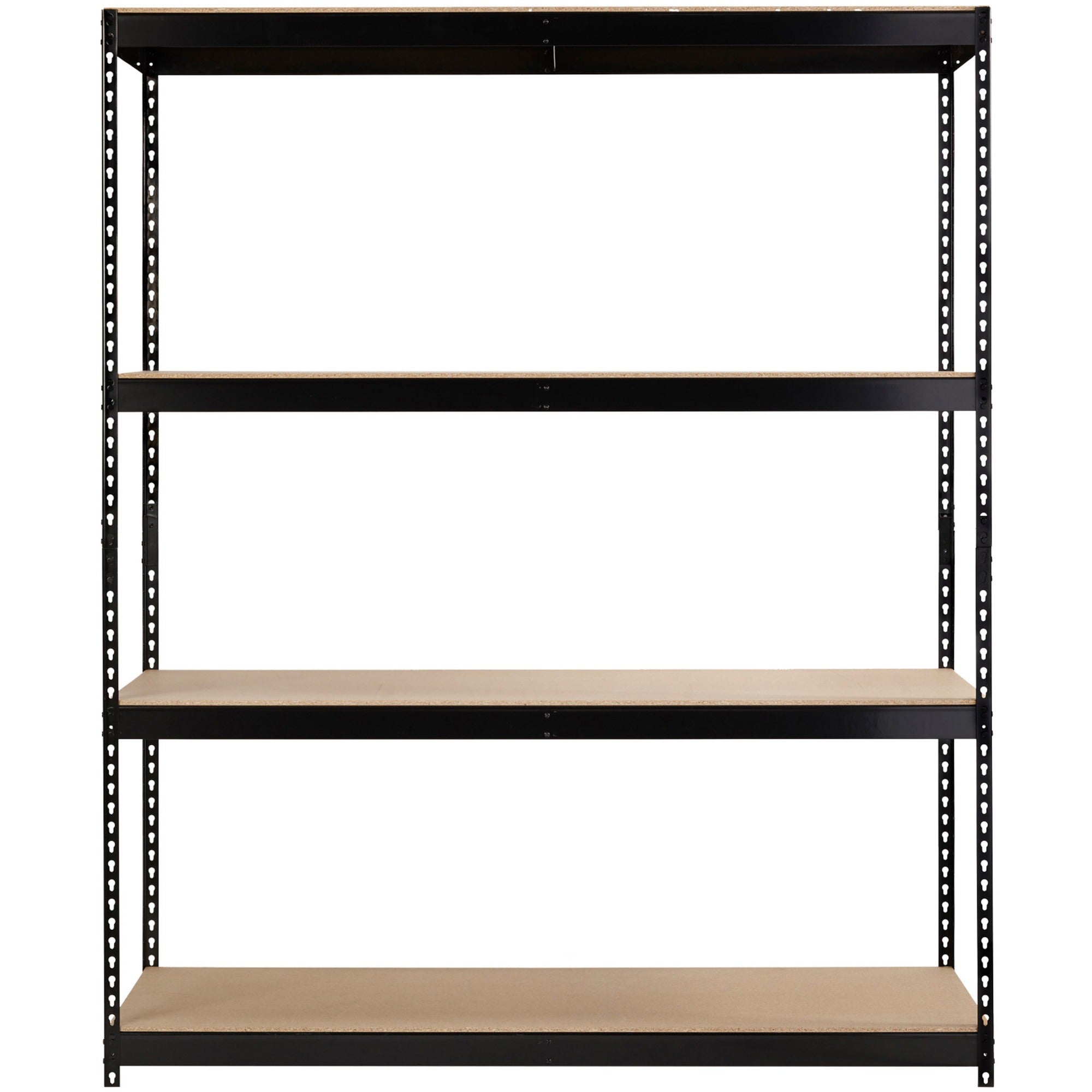 lorell-archival-shelving-80-x-box-4-compartments-84-height-x-69-width-x-33-depth-28%-recycled-black-steel-particleboard-1-each_llr99839 - 2