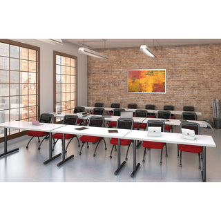lorell-hospitality-collection-tabletop-for-table-tophigh-pressure-laminate-hpl-square-white-top-x-36-table-top-width-x-36-table-top-depth-x-1-table-top-thickness-assembly-required-1-each_llr99858 - 2