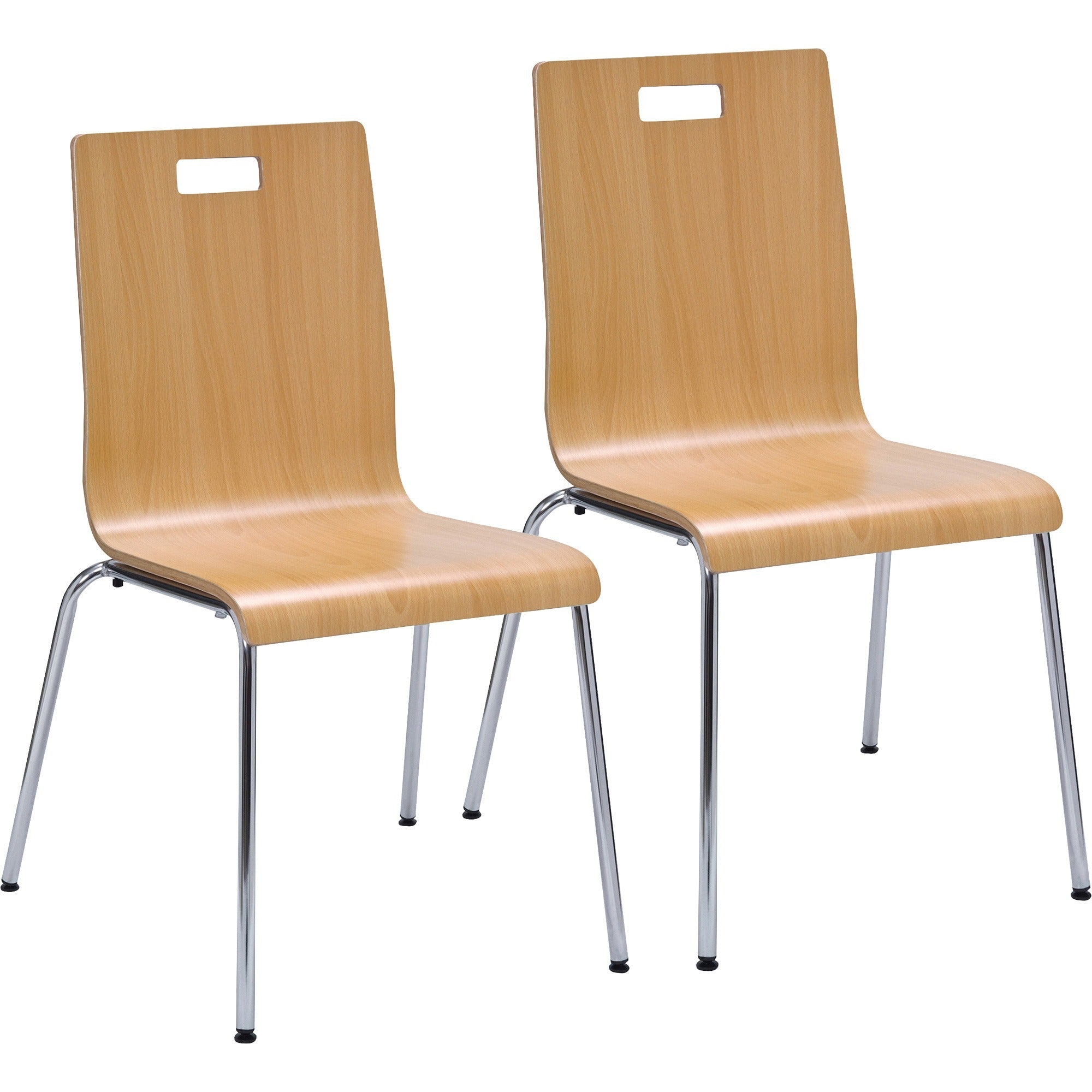 lorell-bentwood-cafe-chairs-steel-frame-natural-plywood-bentwood-2-carton_llr99864 - 1