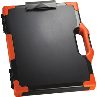 officemate-carry-all-clipboard-storage-box-storage-for-tablet-notebook-8-1-2--8-1-2-x-11--14-black-orange-1-each_oic83326 - 1