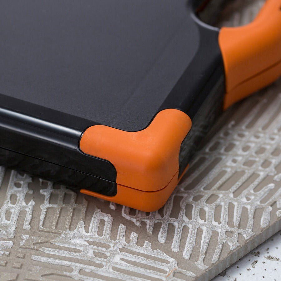 Officemate Carry-All Clipboard Storage Box - Storage for Tablet, Notebook - 8 1/2" , 8 1/2" x 11" , 14" - Black, Orange - 1 Each
