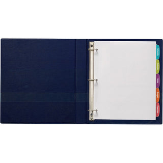 Big Tab Printable White Label Tab Dividers, 5-Tab, 11 x 8.5, White, 4 Sets