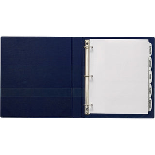 Big Tab Printable White Label Tab Dividers, 5-Tab, 11 x 8.5, White, 4 Sets