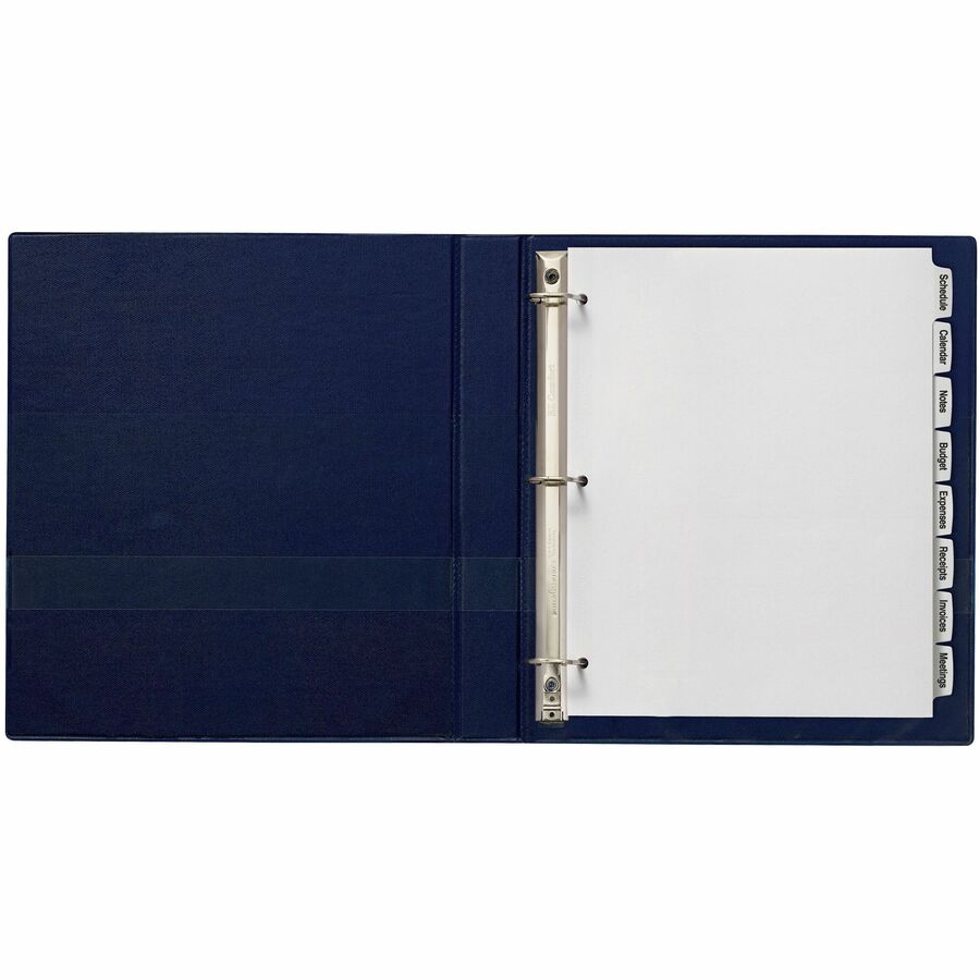 Big Tab Printable White Label Tab Dividers, 8-Tab, 11 x 8.5, White, 4 Sets