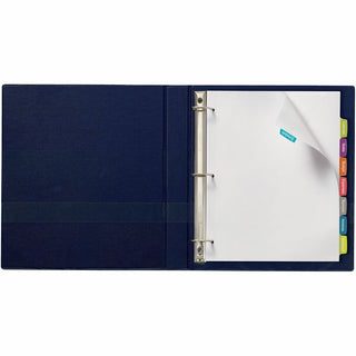 Big Tab Printable White Label Tab Dividers, 8-Tab, 11 x 8.5, White, 4 Sets