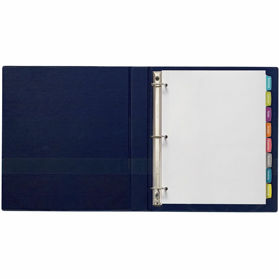 Big Tab Printable White Label Tab Dividers, 8-Tab, 11 x 8.5, White, 4 Sets