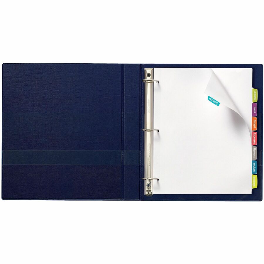 Big Tab Printable White Label Tab Dividers, 8-Tab, 11 x 8.5, White, 20 Sets