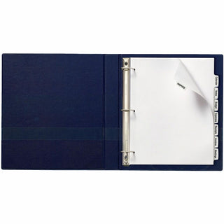 Big Tab Printable White Label Tab Dividers, 8-Tab, 11 x 8.5, White, 20 Sets