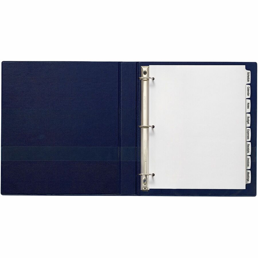 Big Tab Printable White Label Tab Dividers, 8-Tab, 11 x 8.5, White, 20 Sets