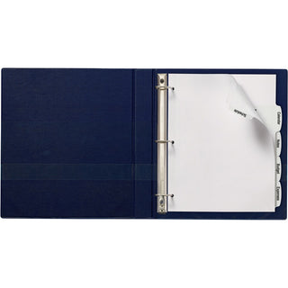 Big Tab Printable Large White Label Tab Dividers, 5-Tab, 11 x 8.5, White, 4 Sets