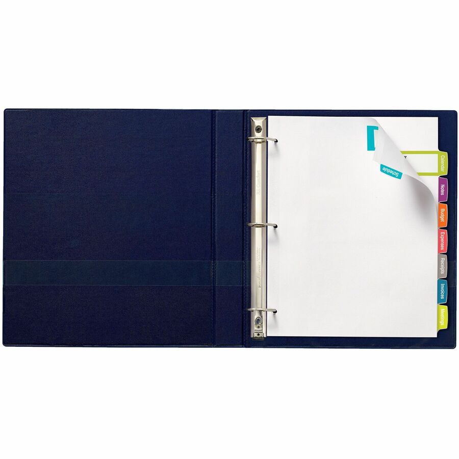 Big Tab Printable Large White Label Tab Dividers, 8-Tab, 11 x 8.5, White, 20 Sets