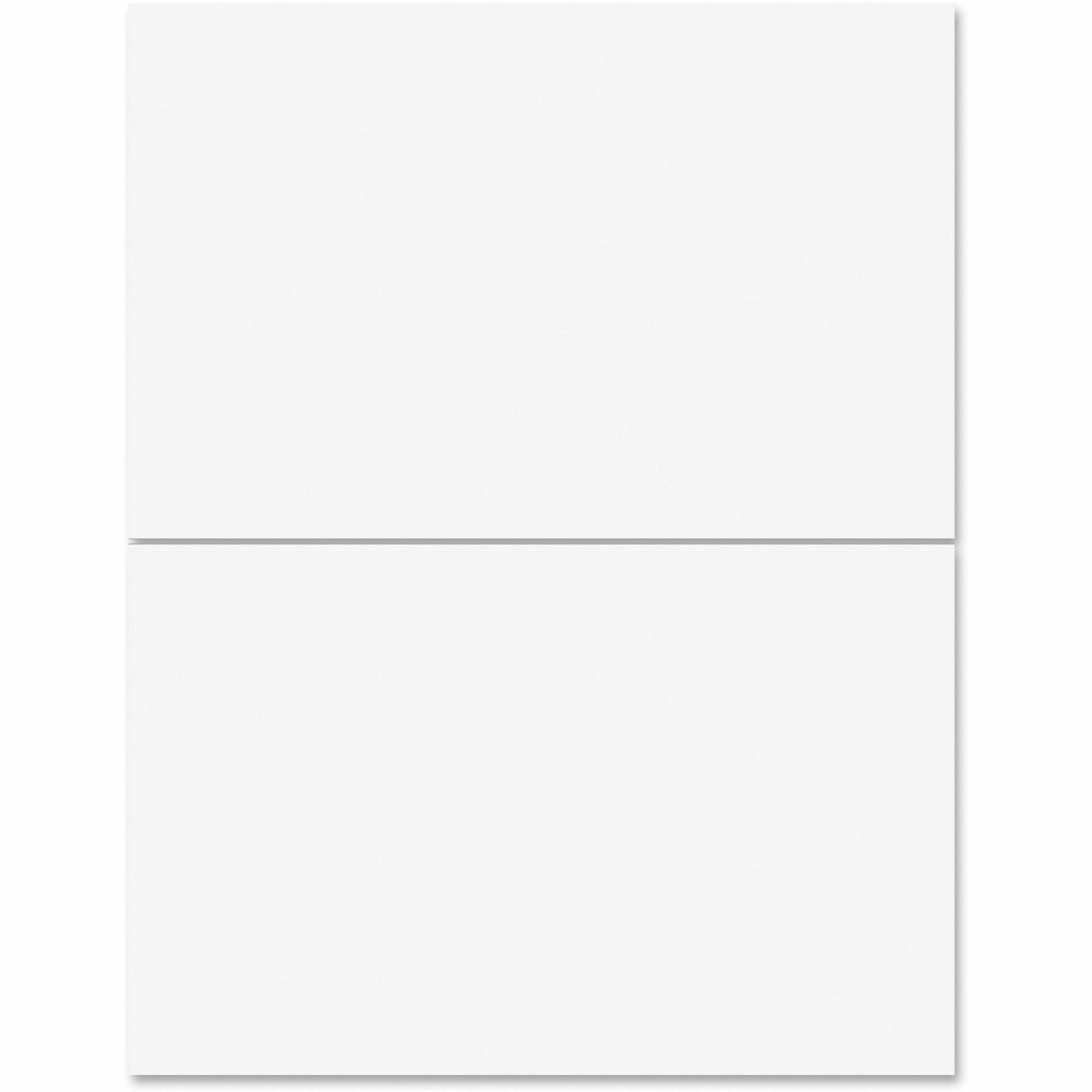 Business Source Bright White Premium-quality Internet Shipping Labels - 5 1/2" Width x 8 1/2" Length - Permanent Adhesive - Rectangle - Laser, Inkjet - Bright White - 2 / Sheet - 250 Total Sheets - 500 / Box