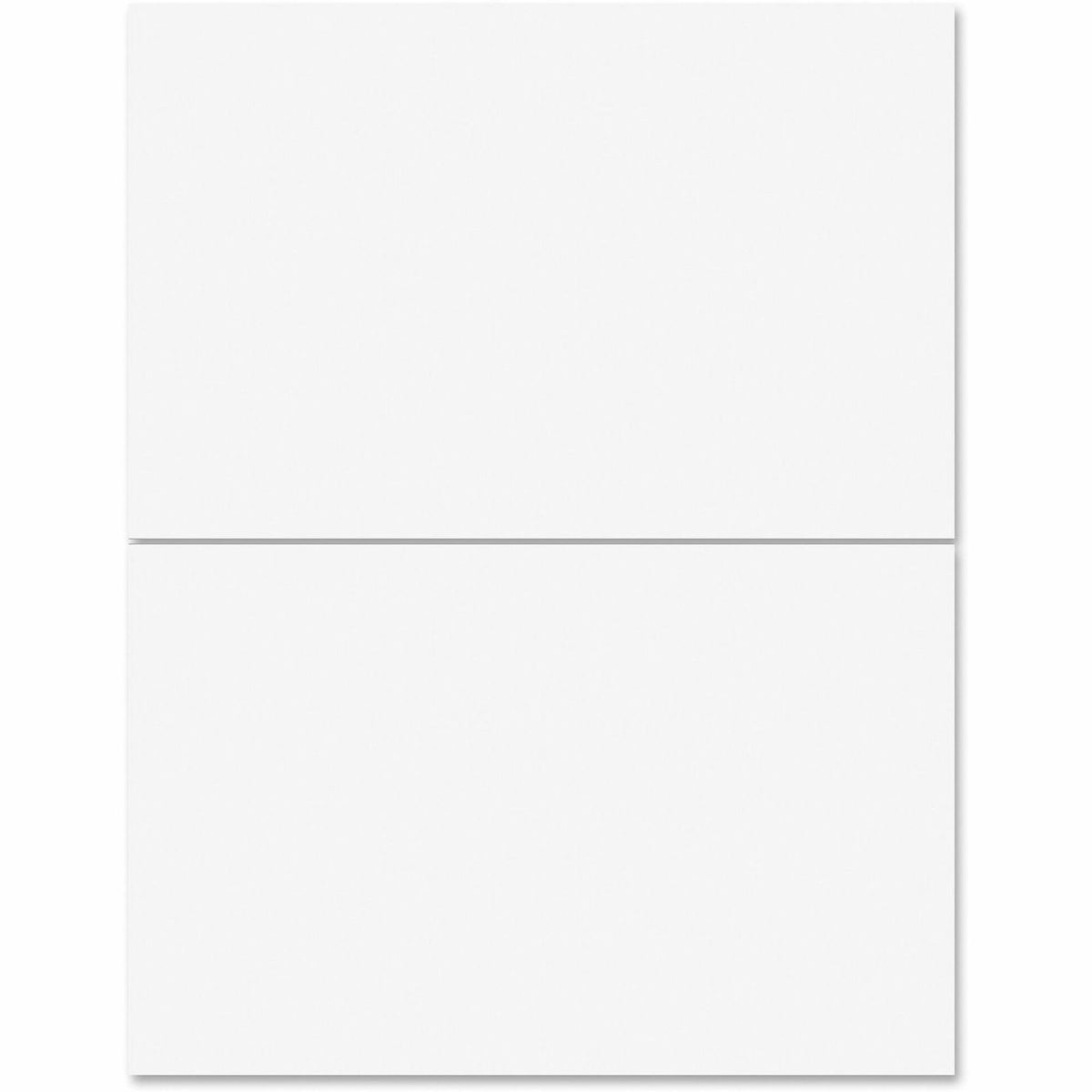 Business Source Multipurpose Shipping Labels - 5 1/2" Width x 8 1/2" Length - Permanent Adhesive - Rectangle - Laser, Inkjet - 2 / Sheet - 500 Total Sheets - 1000 / Carton