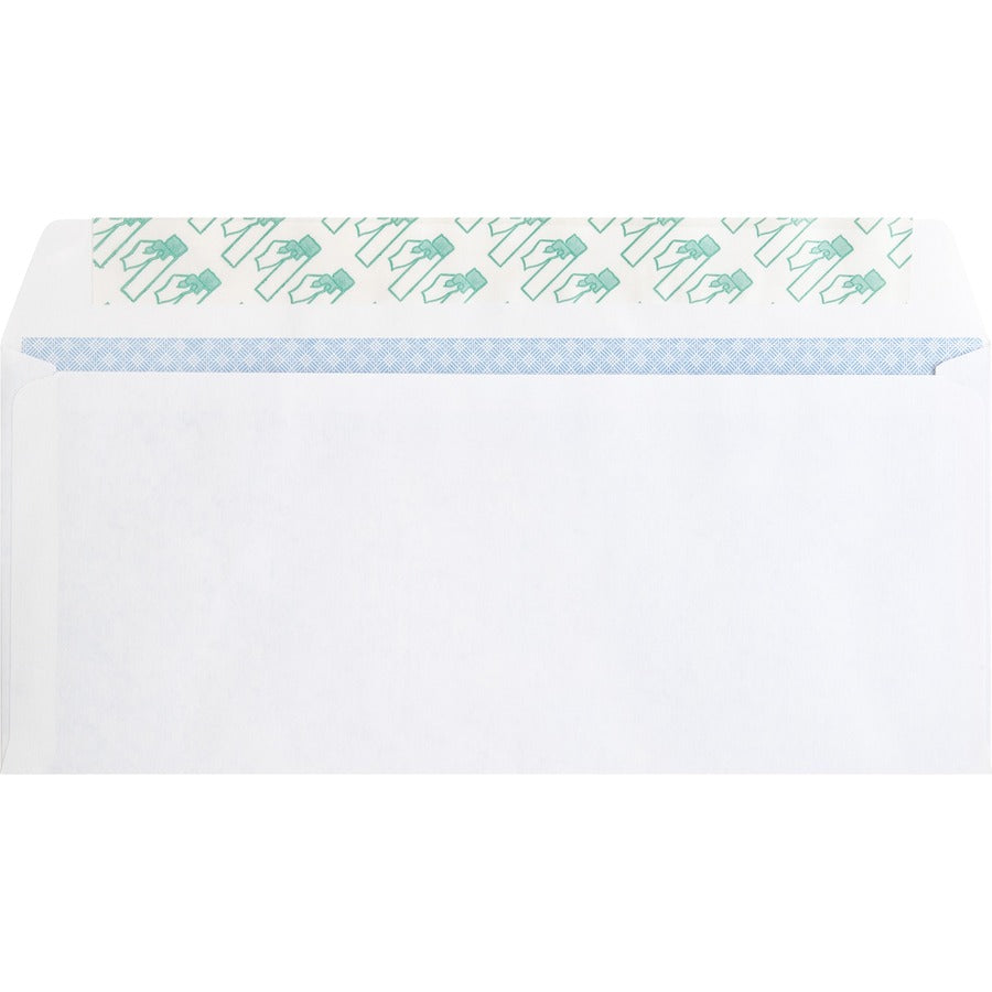 Business Source No. 10 Peel-to-seal Security Envelopes - Business - #10 - 4 1/8" Width x 9 1/2" Length - 24 lb - Peel & Seal - Wove - 100 / Box - White