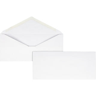 business-source-no-10-v-flap-envelopes-business-#10-4-1-8-width-x-9-1-2-length-24-lb-gummed-flap-wove-250-box-white_bsn99715 - 2