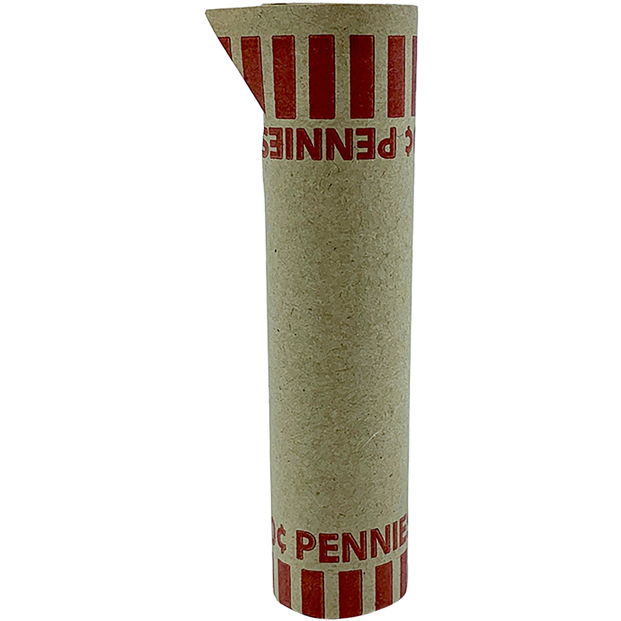 pap-r-tubular-coin-wrap-1-denomination-durable-burst-resistant-crimped-pre-formed-57-lb-basis-weight-paper-red-1000-box_pqp23001 - 1