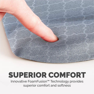 PlushTouch Mouse Pad with Wrist Rest, 7.25 x 9.37, Lattice Design