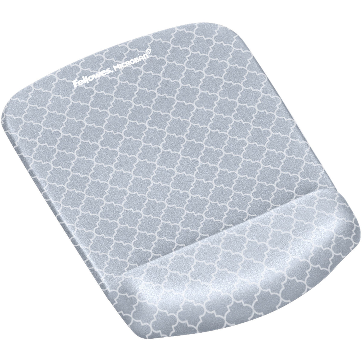 PlushTouch Mouse Pad with Wrist Rest, 7.25 x 9.37, Lattice Design