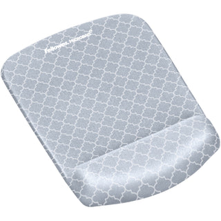 PlushTouch Mouse Pad with Wrist Rest, 7.25 x 9.37, Lattice Design