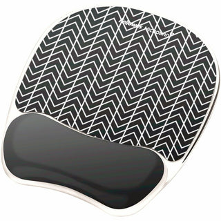 Photo Gel Mouse Pad with Wrist Rest with Microban Protection, 7.87 x 9.25, Chevron Design