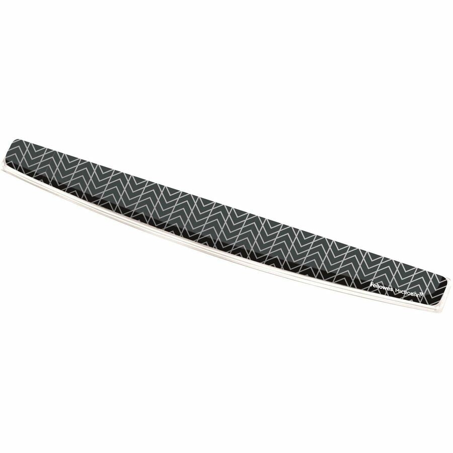 Photo Gel Keyboard Wrist Rest with Microban Protection, 18.5 x 2.31, Chevron Design