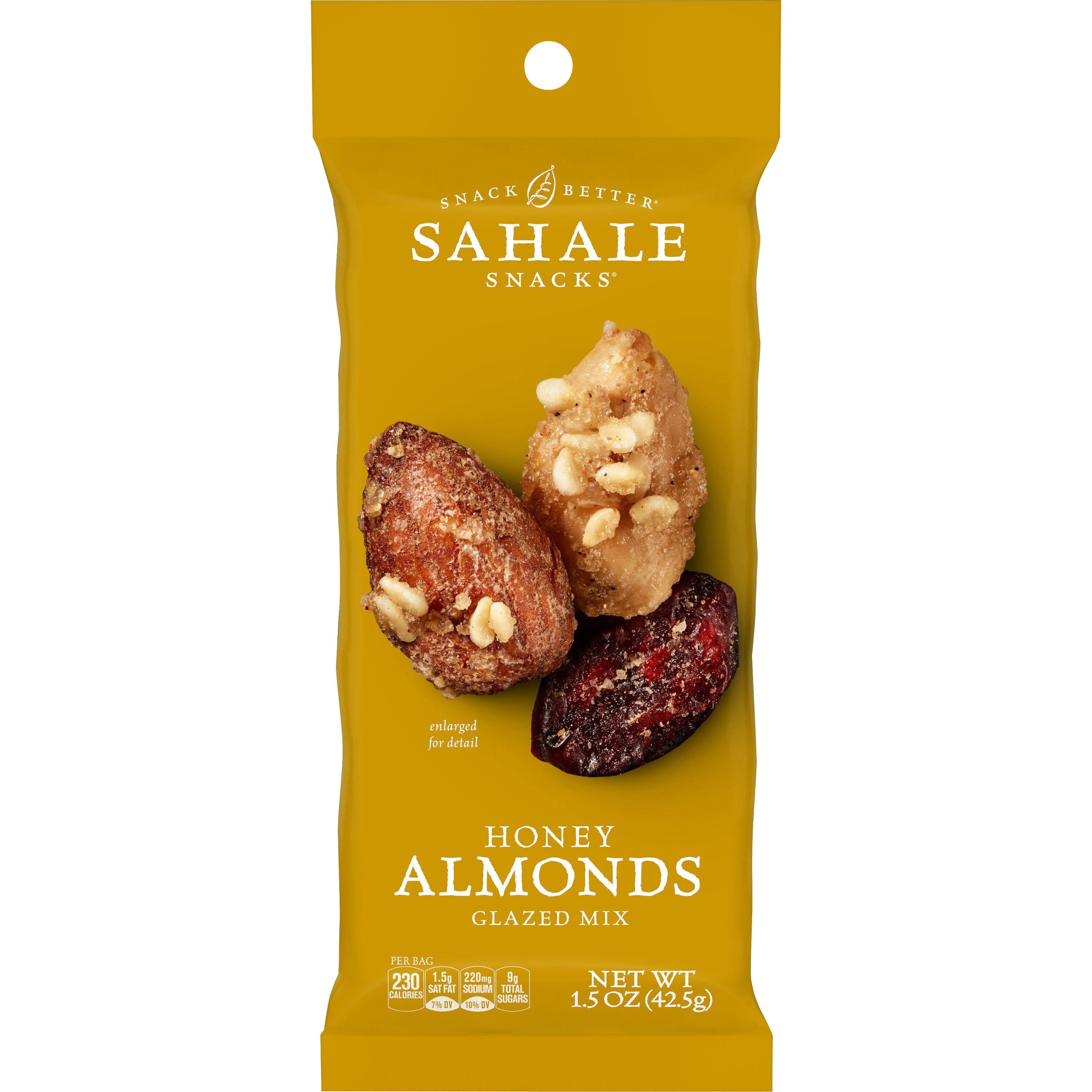 sahale-snacks-honey-almonds-glazed-snack-mix-non-gmo-gluten-free-honey-almond-vanilla-150-oz-18-carton_smu00327 - 1