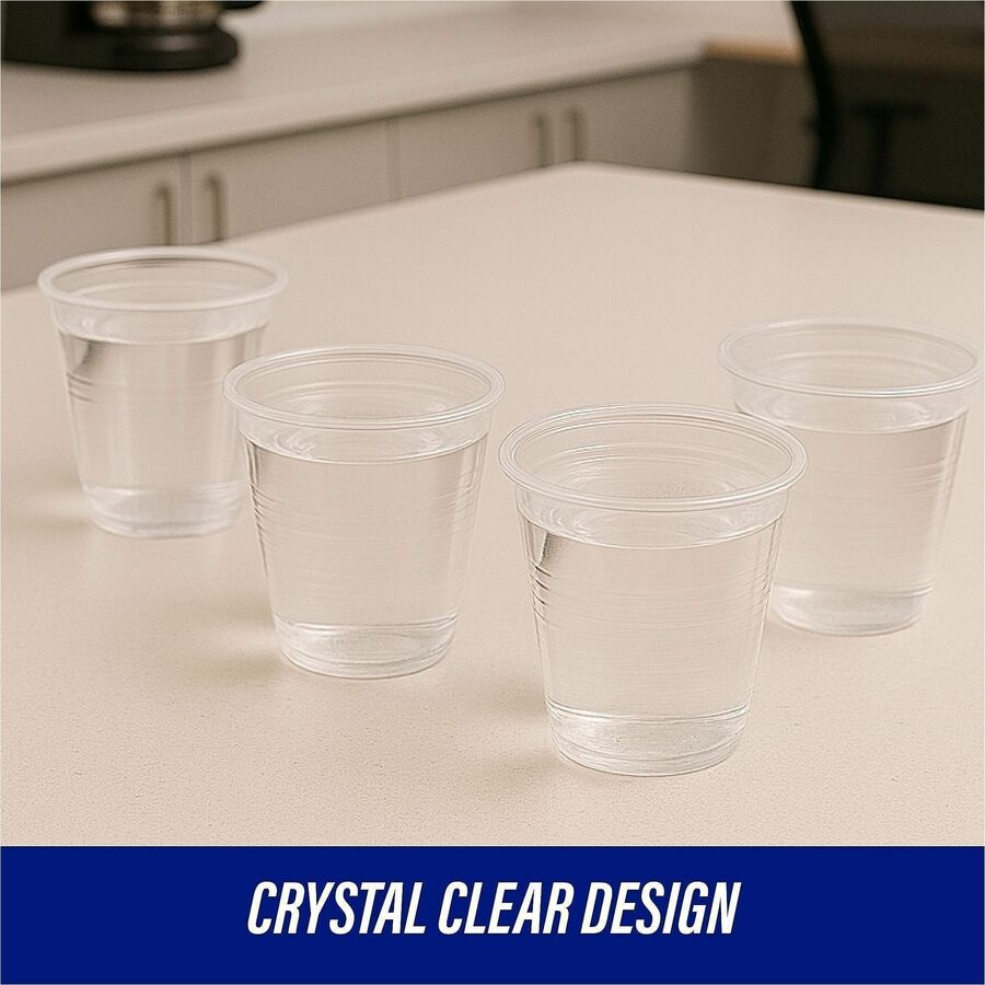 Genuine Joe 5 oz Transparent Beverage Cups - 100 / Bag - 25 / Carton - Clear - Plastic - Beverage