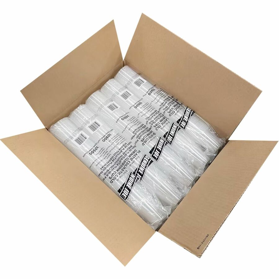 Genuine Joe 5 oz Transparent Beverage Cups - 100 / Bag - 25 / Carton - Clear - Plastic - Beverage