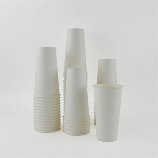 Genuine Joe 20 oz Disposable Hot Cups - 50 / Pack - 20 / Carton - White - Polyurethane - Coffee, Hot Drink, Picnic, Company, Tea, Hot Chocolate, Beverage