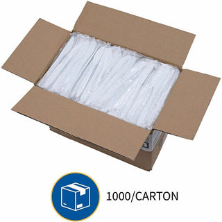 Genuine Joe Individually Wrapped Knife - 1 Piece(s) - 1000/Carton - Knife - 1 x Knife - Disposable - White