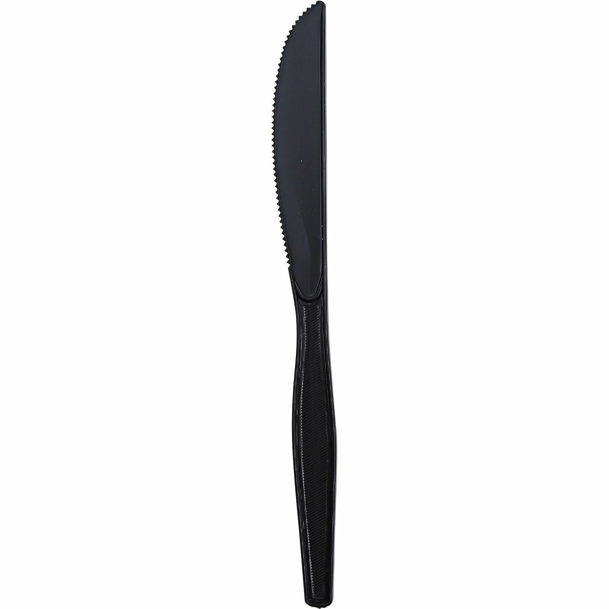 genuine-joe-heavyweight-knife-1-pieces-1000-carton-knife-1-x-knife-disposable-textured-black_gjo30404 - 3