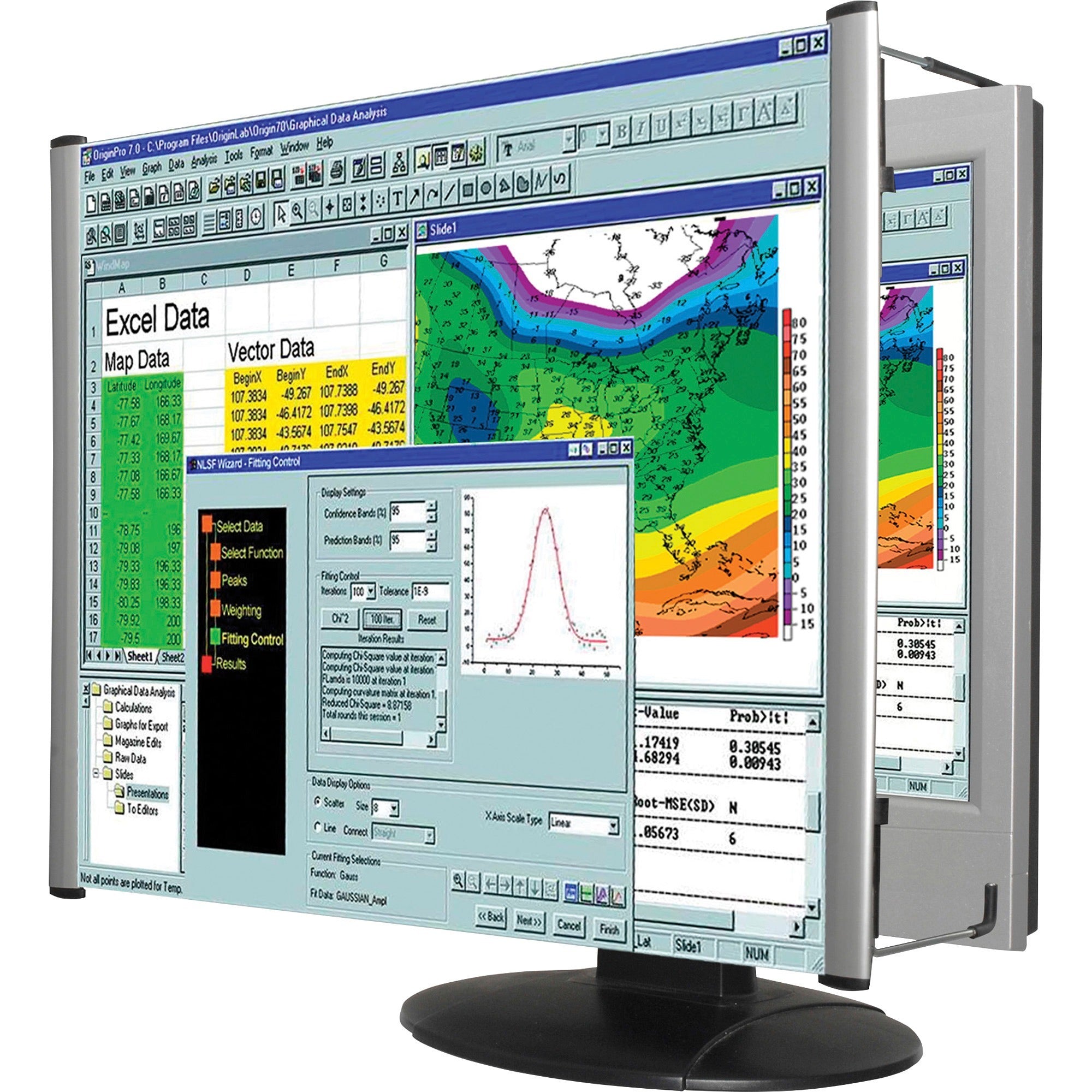 LCD Monitor Magnifier Filter for 24" Widescreen Flat Panel Monitor, 16:9/16:10 Aspect Ratio