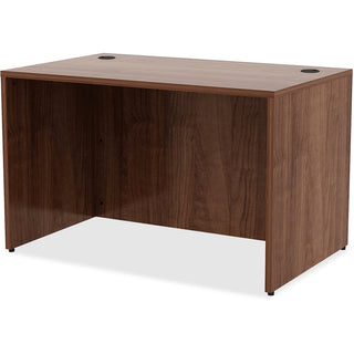 Lorell Essentials Series Rectangular Desk Shell - 48" x 30"29.5" , 0.1" Edge - Material: Metal - Finish: Walnut, Laminate