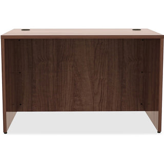 Lorell Essentials Series Rectangular Desk Shell - 48" x 30"29.5" , 0.1" Edge - Material: Metal - Finish: Walnut, Laminate