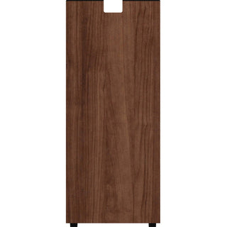 Lorell Essentials Series Credenza Half Leg - 12" x 1"28.5" - Material: Metal - Finish: Walnut Laminate