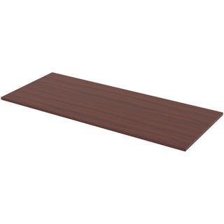 Lorell Relevance Series Tabletop - For - Table TopRectangle Top - Contemporary Style - Adjustable Height x 72" Table Top Width x 30" Table Top Depth x 1" Table Top Thickness - Assembly Required - Mahogany, Laminated - 1 Each