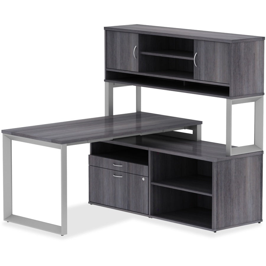 Lorell Relevance Series Tabletop - For - Table TopRectangle Top - Contemporary Style - Adjustable Height x 72" Table Top Width x 30" Table Top Depth x 1" Table Top Thickness - Assembly Required - Mahogany, Laminated - 1 Each