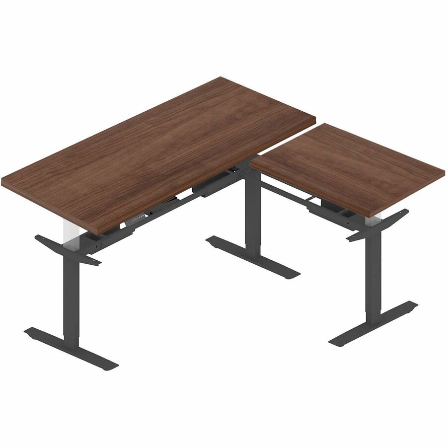 Lorell Relevance Series Tabletop - For - Table TopWalnut Rectangle, Laminated Top - Adjustable Height x 72" Table Top Width x 30" Table Top Depth x 1" Table Top Thickness - Assembly Required - 1 Each