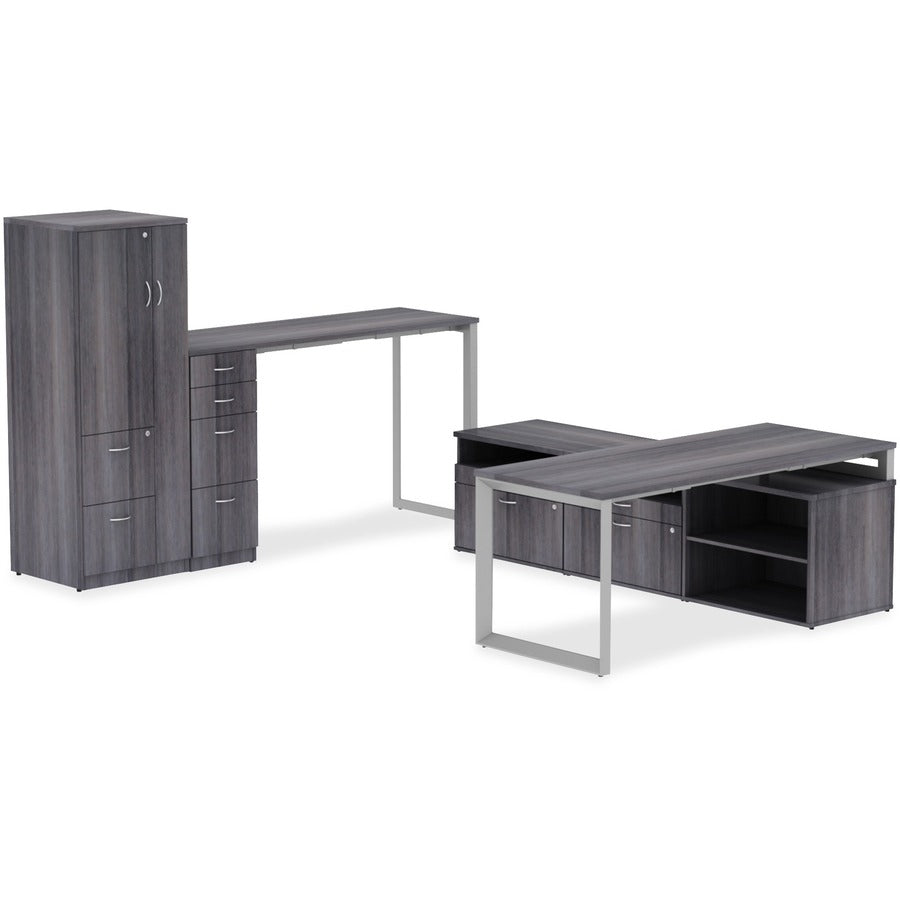 Lorell Training Tabletop - For - Table TopEspresso Rectangle, Laminated Top - Adjustable Height x 72" Table Top Width x 30" Table Top Depth x 1" Table Top Thickness - Assembly Required - 1 Each