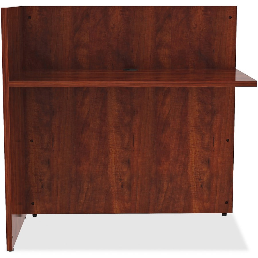 Lorell Essentials Series Reception Return - 0.1" Edge, 42" x 24"41.5" - Finish: Cherry Laminate