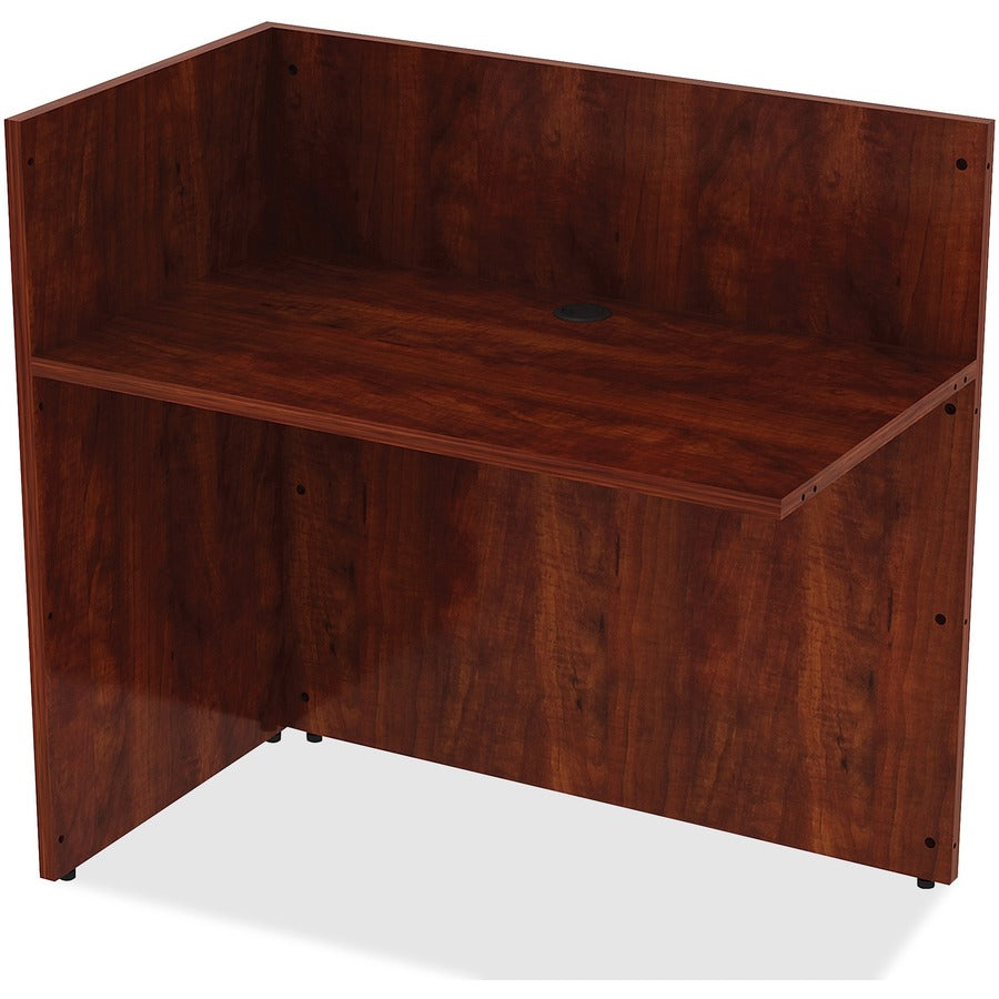 Lorell Essentials Series Reception Return - 0.1" Edge, 42" x 24"41.5" - Finish: Cherry Laminate