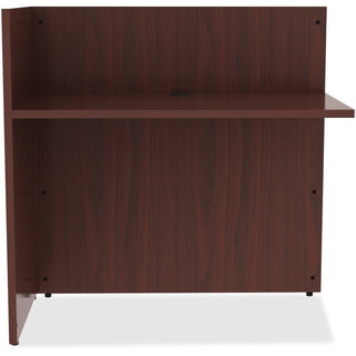 Lorell Essentials Series Reception Return - 0.1" Edge, 42" x 24"41.5" - Finish: Mahogany Laminate