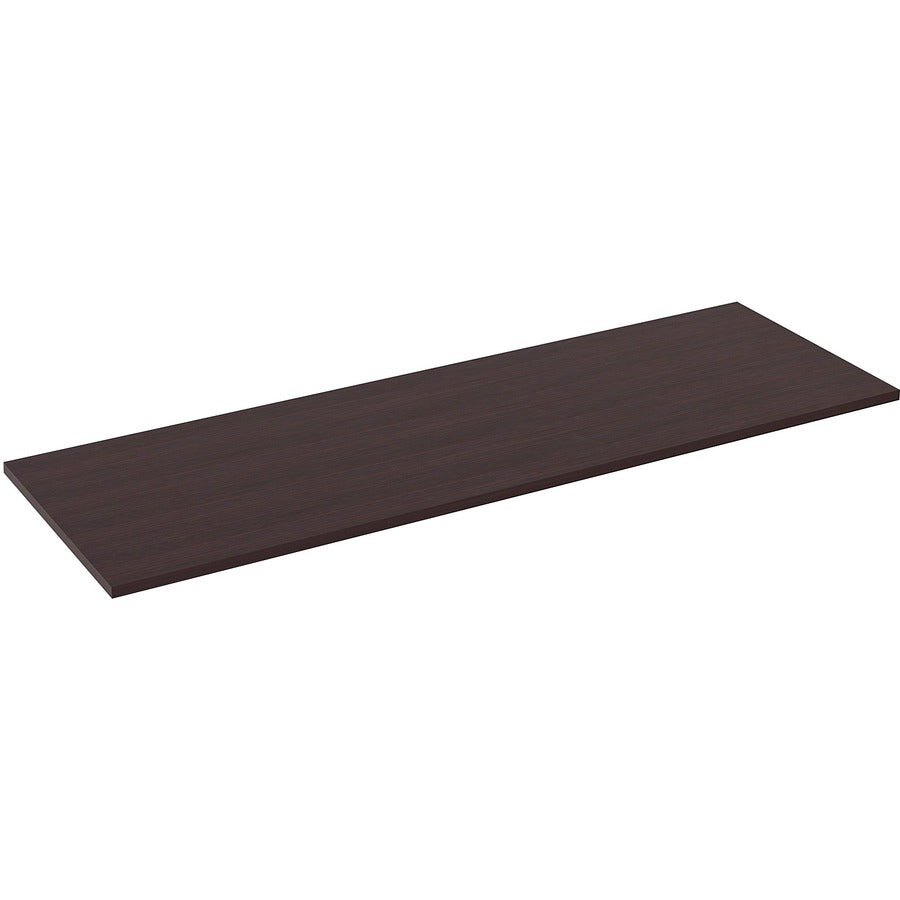 Lorell Training Tabletop - For - Table TopEspresso Rectangle, Laminated Top - Adjustable Height x 72" Table Top Width x 24" Table Top Depth x 1" Table Top Thickness - Assembly Required - 1 Each