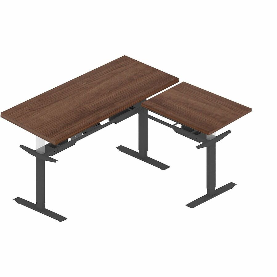 Lorell Relevance Series Tabletop - For - Table TopWalnut Rectangle, Laminated Top - Adjustable Height x 24" Table Top Width x 60" Table Top Depth x 1" Table Top Thickness - Assembly Required - 1 Each