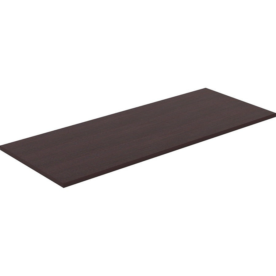 Lorell Training Tabletop - For - Table TopEspresso Rectangle, Laminated Top - 60" Table Top Length x 24" Table Top Width x 1" Table Top Thickness - Assembly Required - 1 Each