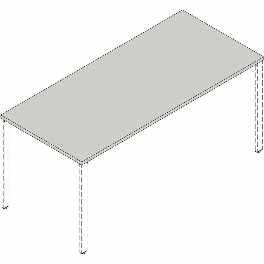 Lorell Training Tabletop - For - Table TopCherry Rectangle, Laminated Top - 48" Table Top Length x 24" Table Top Width x 1" Table Top Thickness - Assembly Required - 1 Each