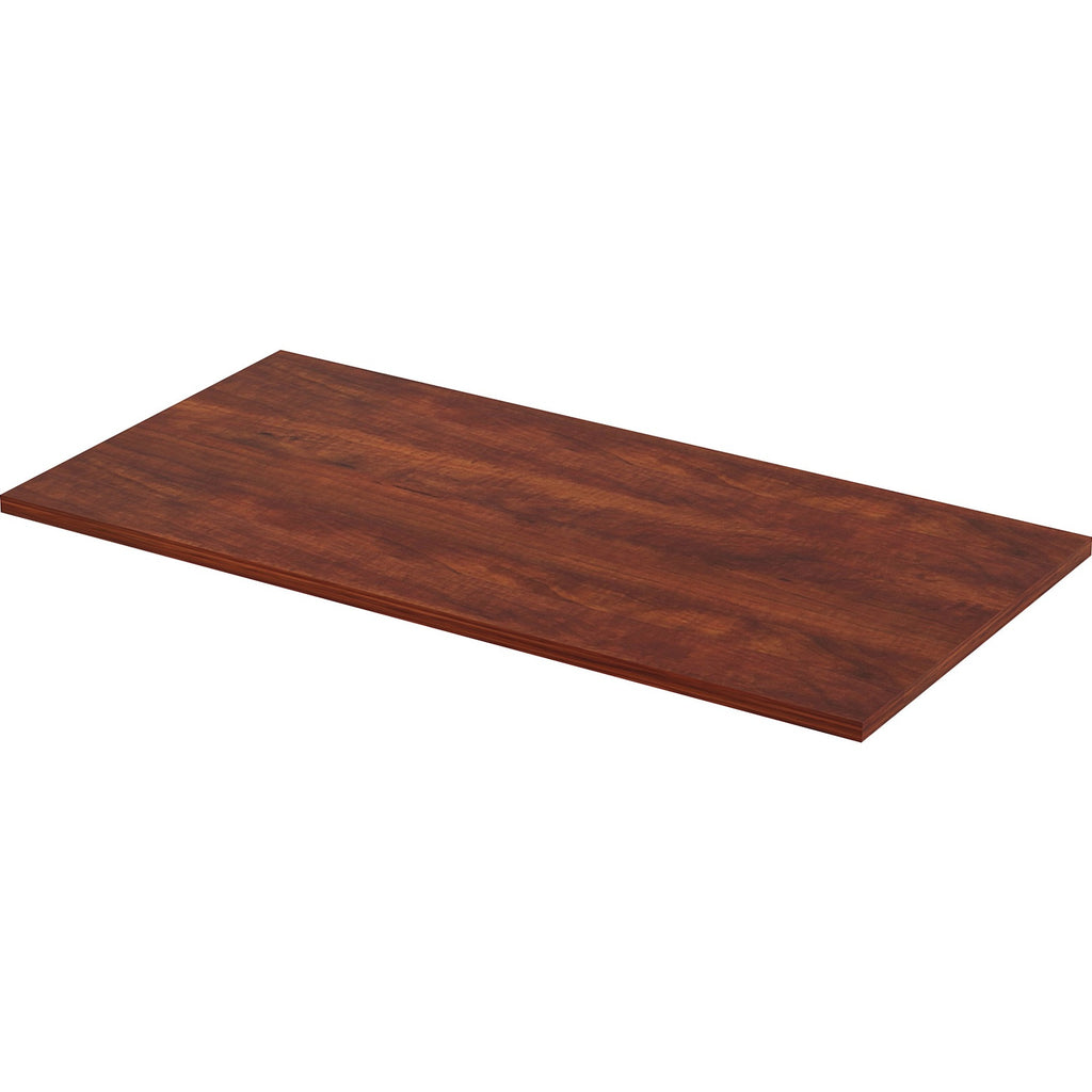 Lorell Training Tabletop - For - Table TopCherry Rectangle, Laminated Top - 48" Table Top Length x 24" Table Top Width x 1" Table Top Thickness - Assembly Required - 1 Each